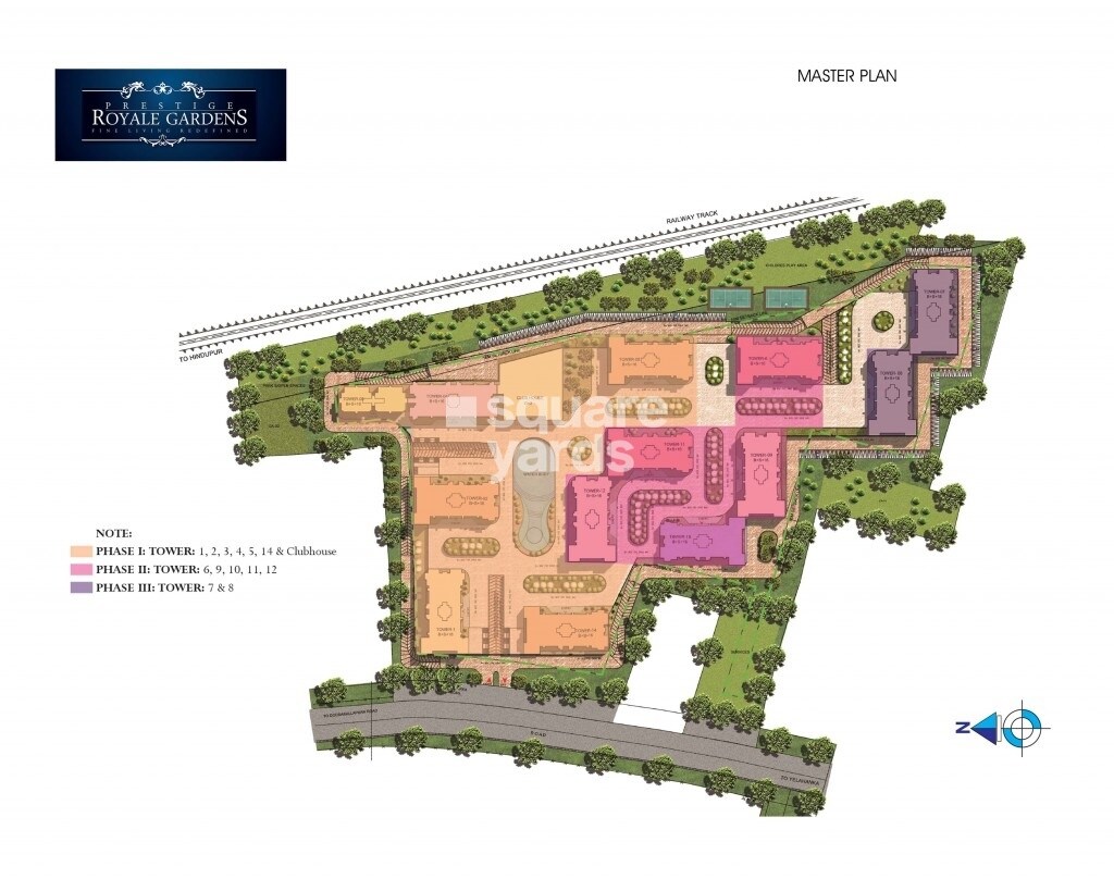 Prestige Royale Gardens Master Plan Image