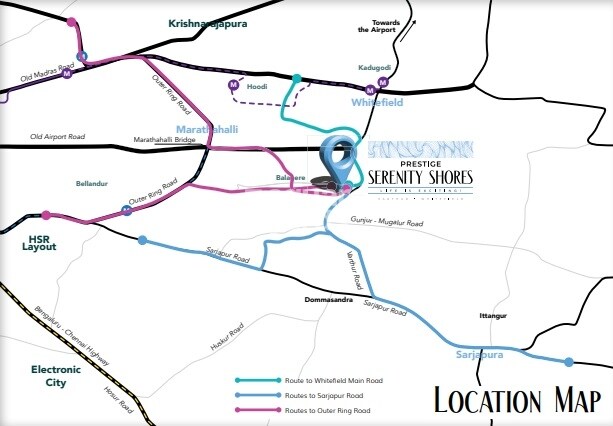 Prestige Serenity Shores Location Image