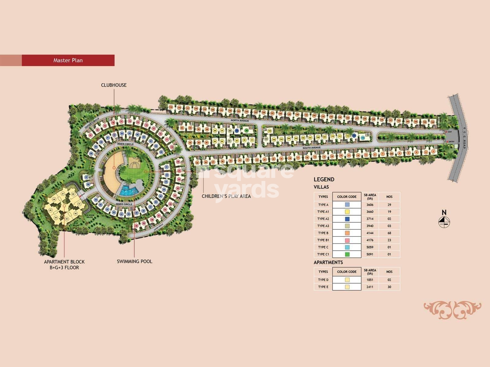 Prestige Silve Oak Master Plan Image