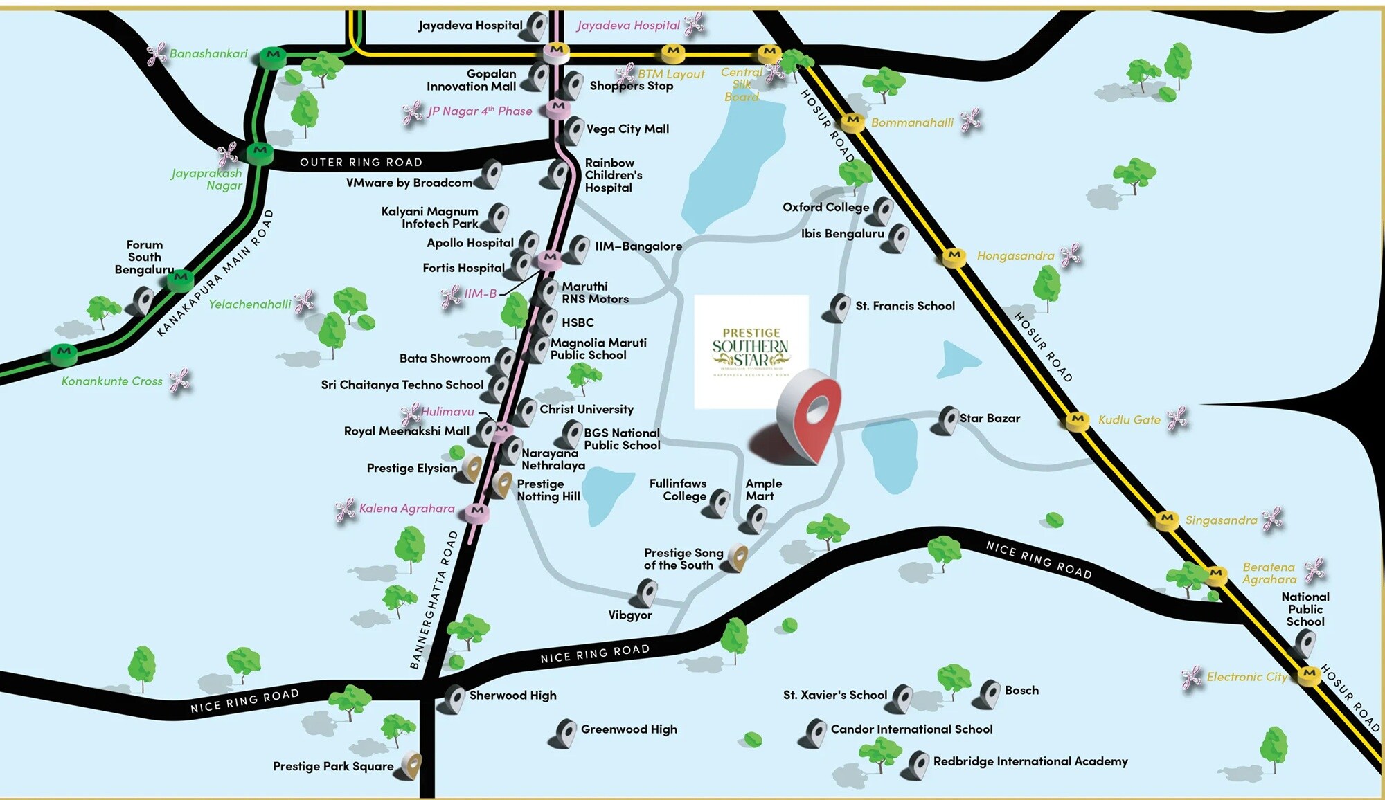 Prestige Southern Star Location Image