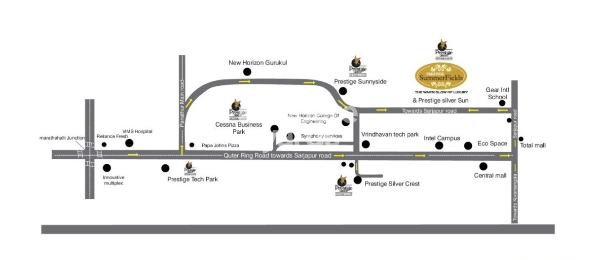 Prestige Summer Fields Location Image