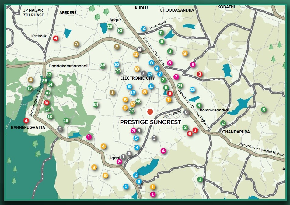 Prestige Suncrest Location Image