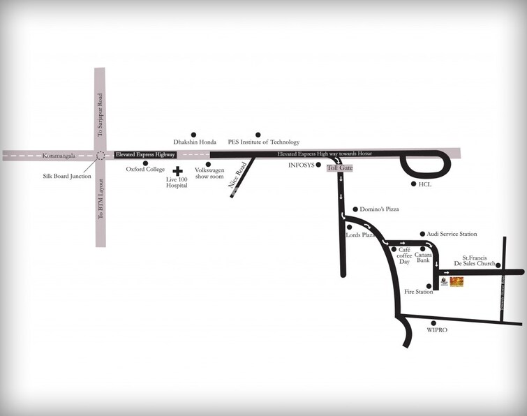Prestige Sunrise Park Brichwood Location Image