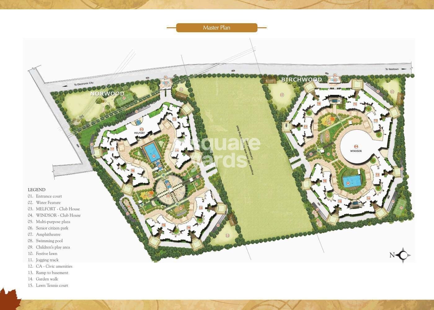 Prestige Sunrise Park Norwood Master Plan Image