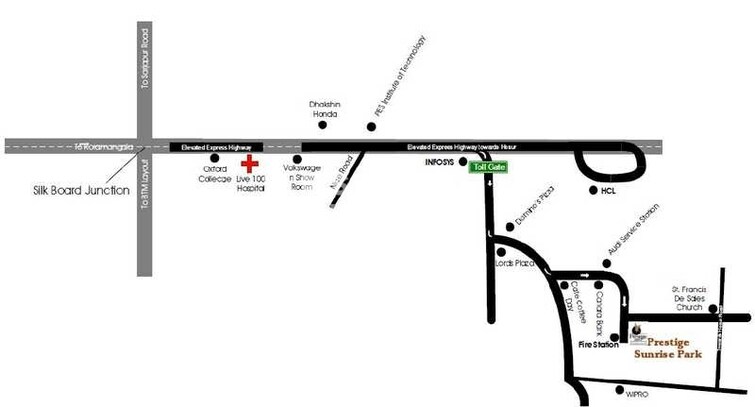 Prestige Sunrise Park Location Image