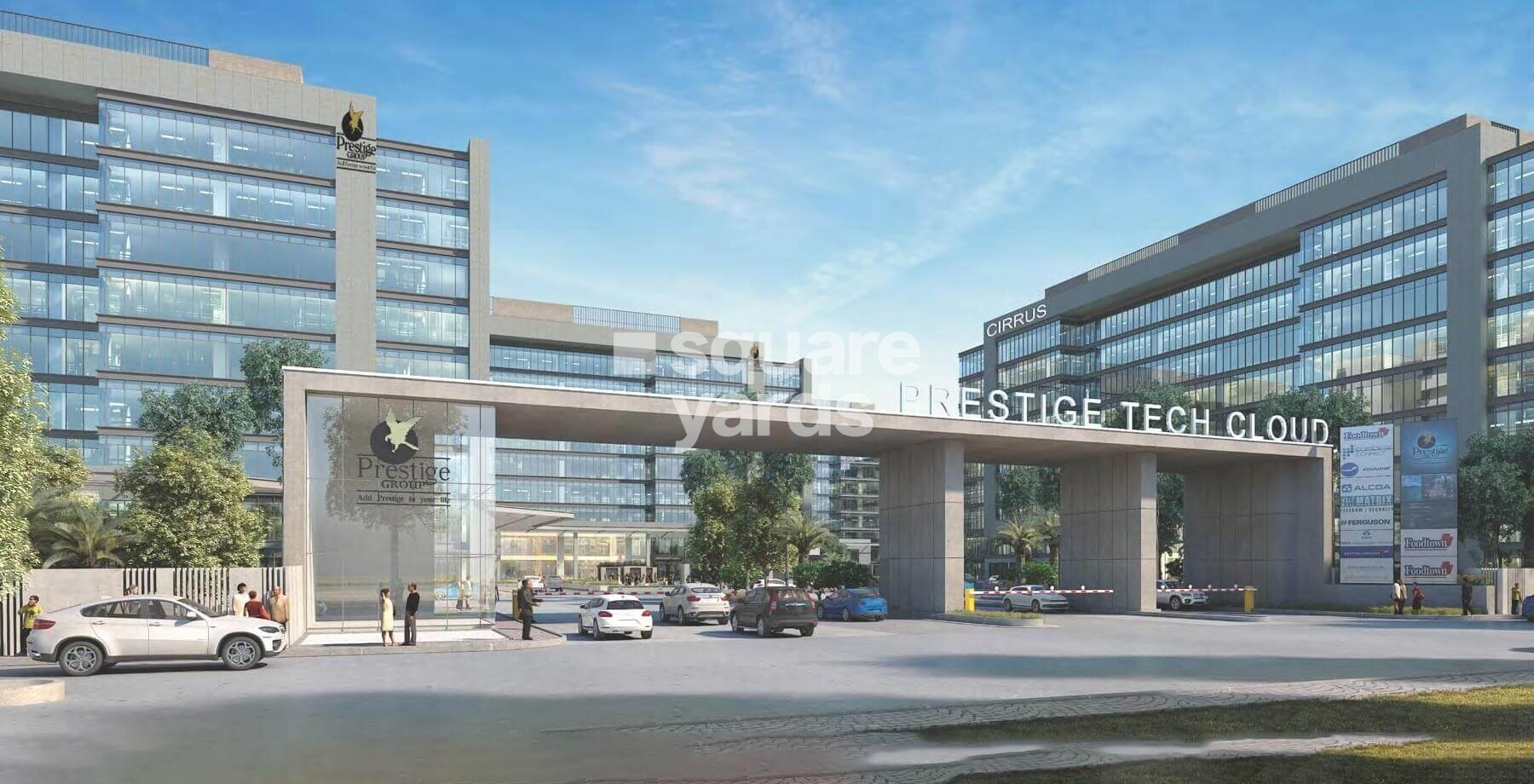 Prestige Tech Cloud Entrance View