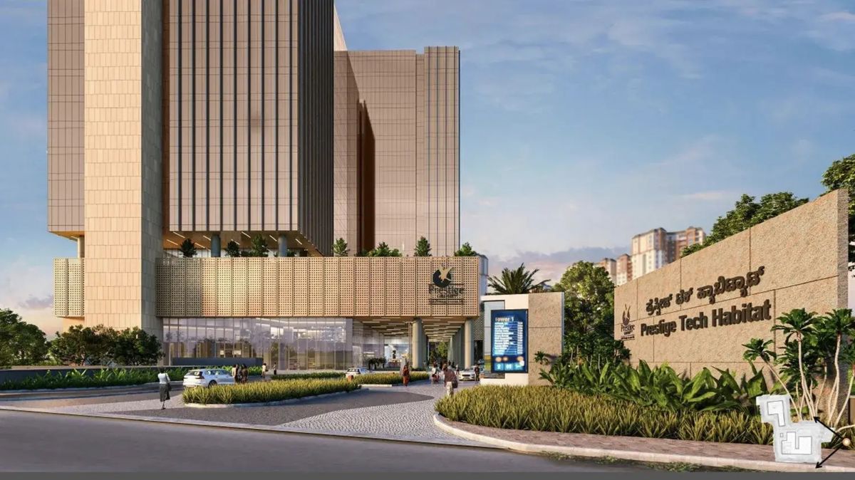 Prestige Tech Habitat Entrance View
