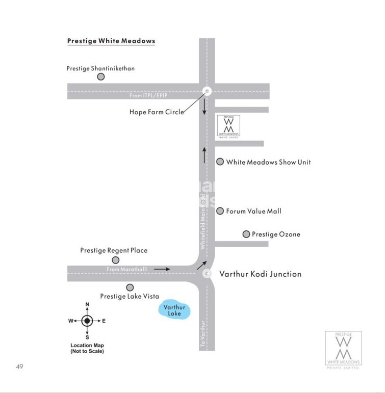 Prestige White Meadows Location Image