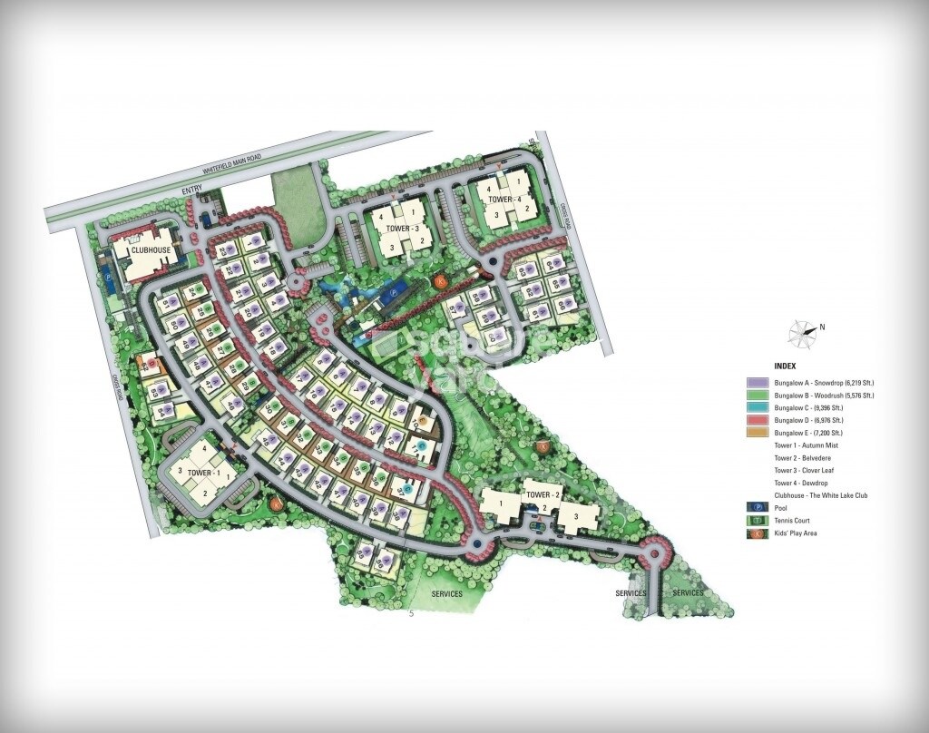 Prestige White Meadows Villas Master Plan Image