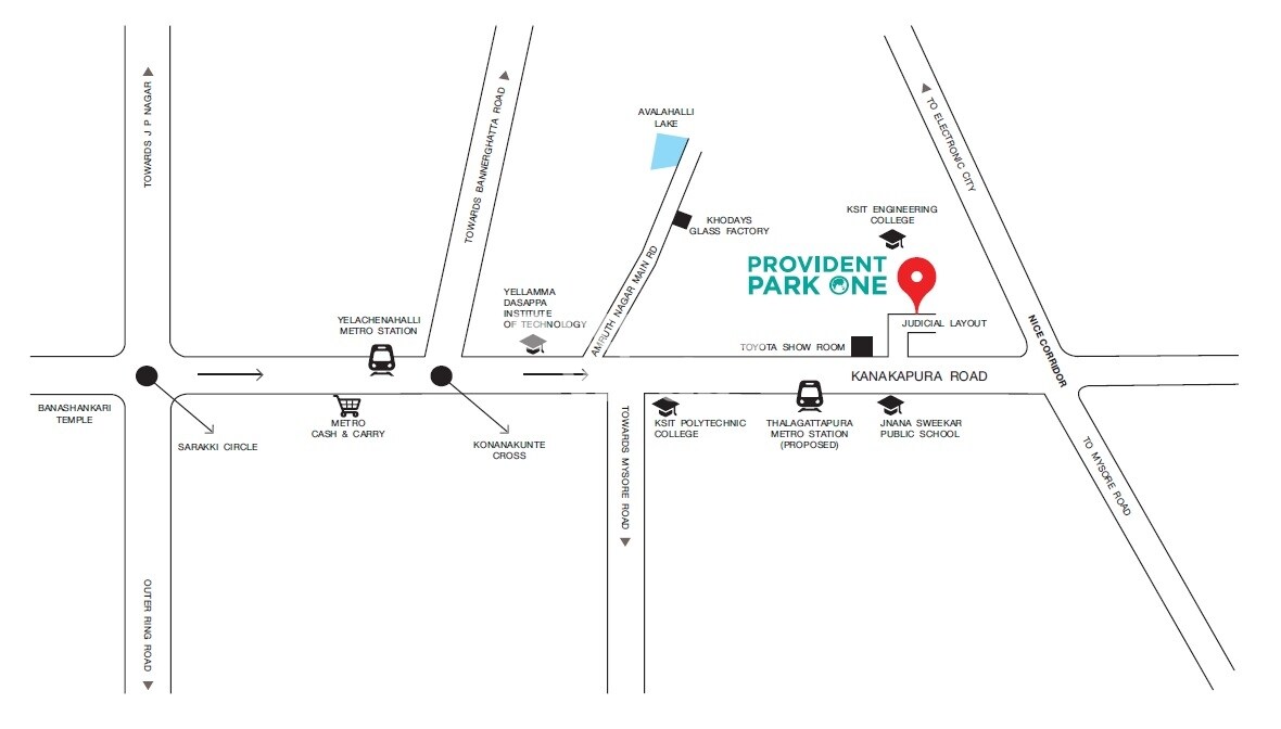 Provident Park Square Location Image