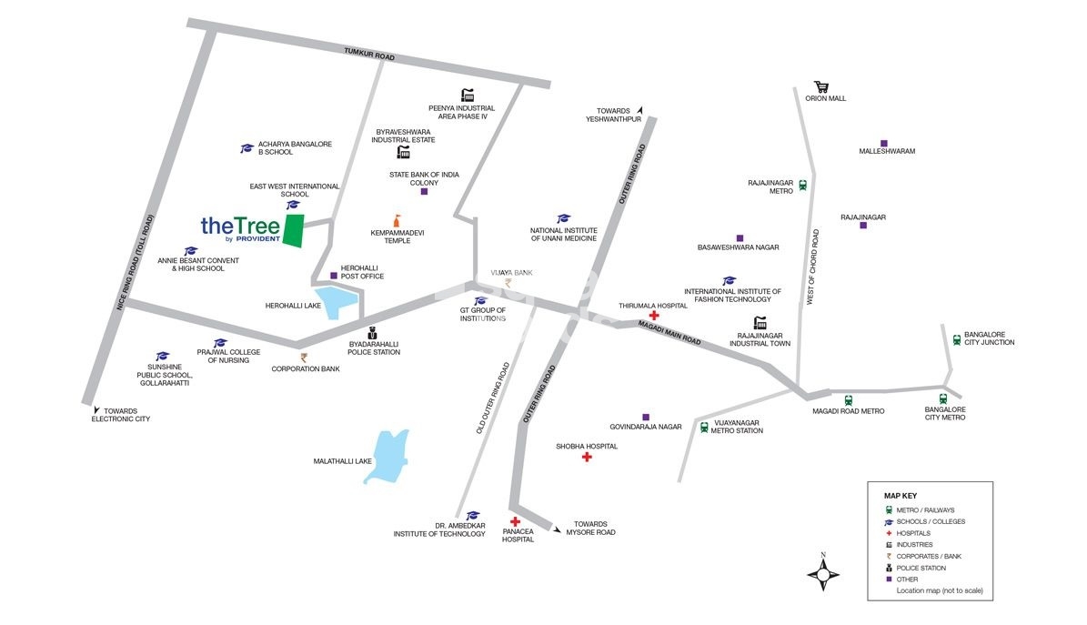 Provident The Tree in Herohalli, Bangalore 49.90 Lac Floor Plans, Location Map & Reviews