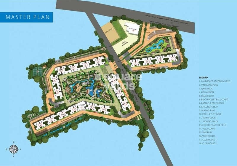 Puravankara Palm Beach Master Plan Image