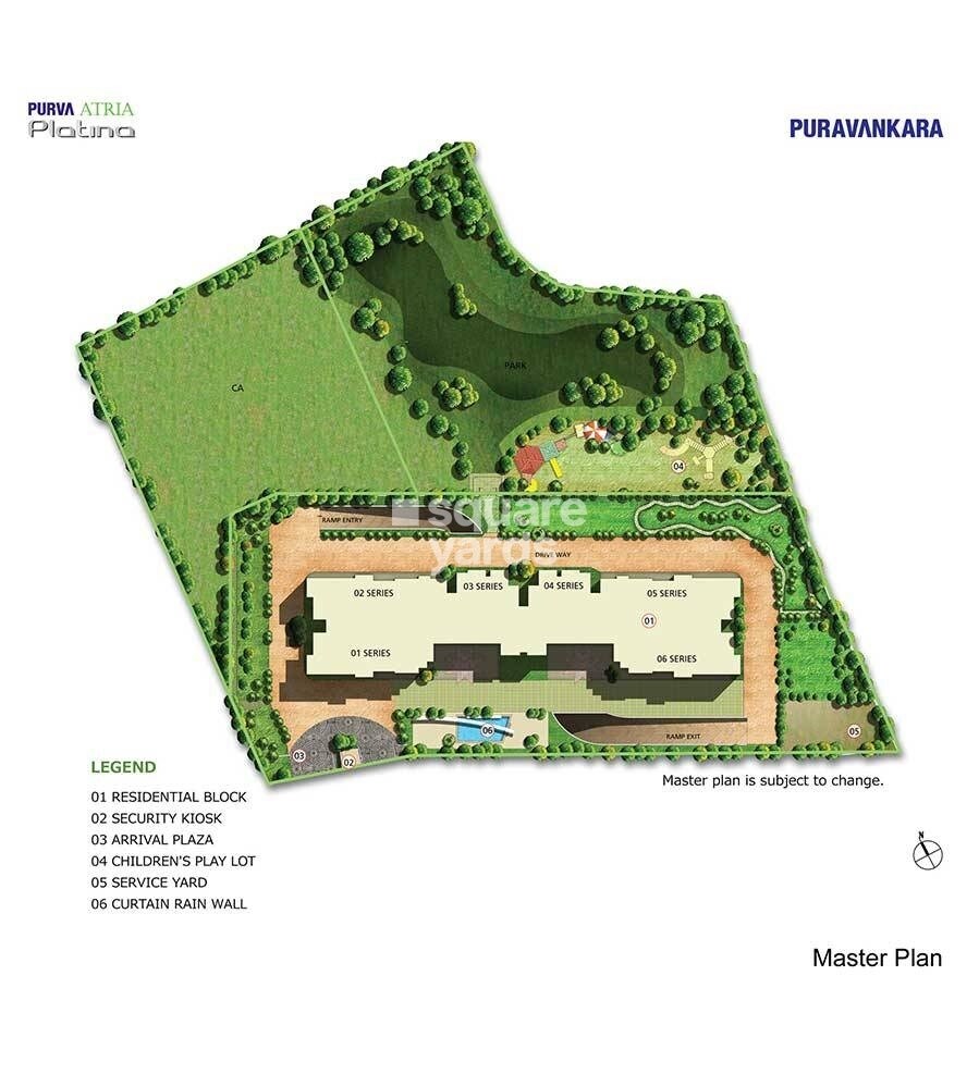 Puravankara Purva Atria Platina Master Plan 1