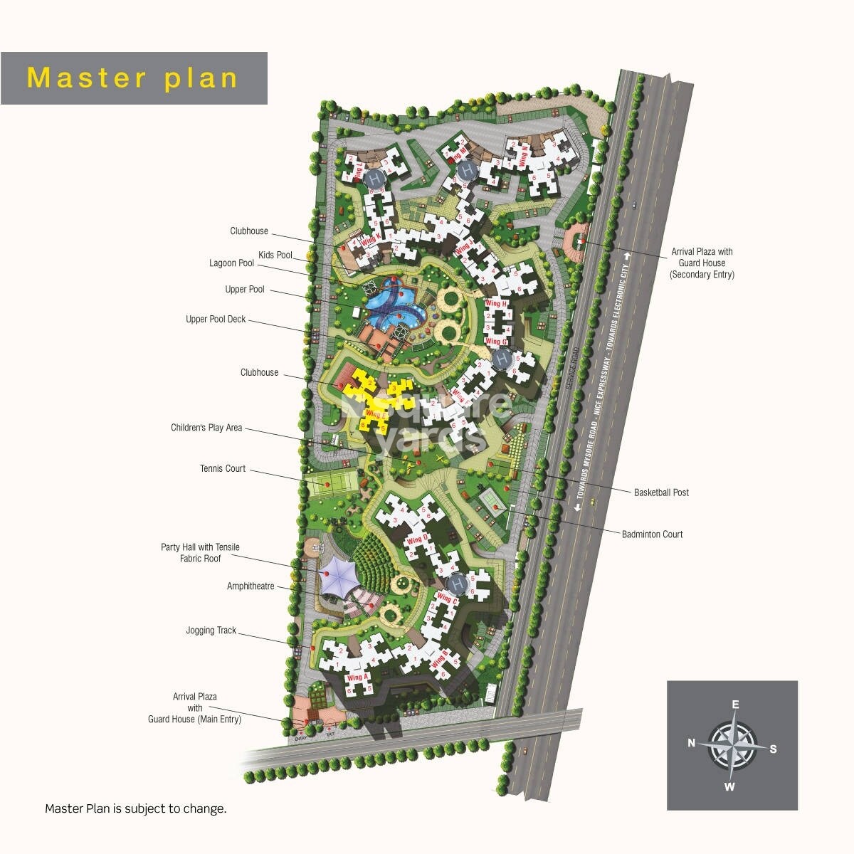 Puravankara Purva Highland Master Plan Image