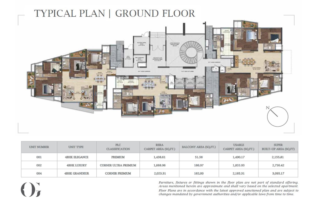 Puravankara Purva Orient Grand Floor Plans 1