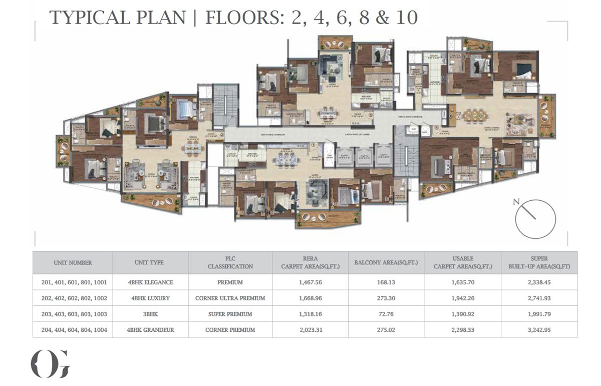 Puravankara Purva Orient Grand Floor Plans 2