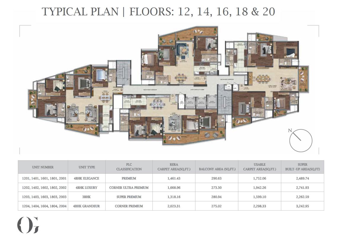 Puravankara Purva Orient Grand Floor Plans 4