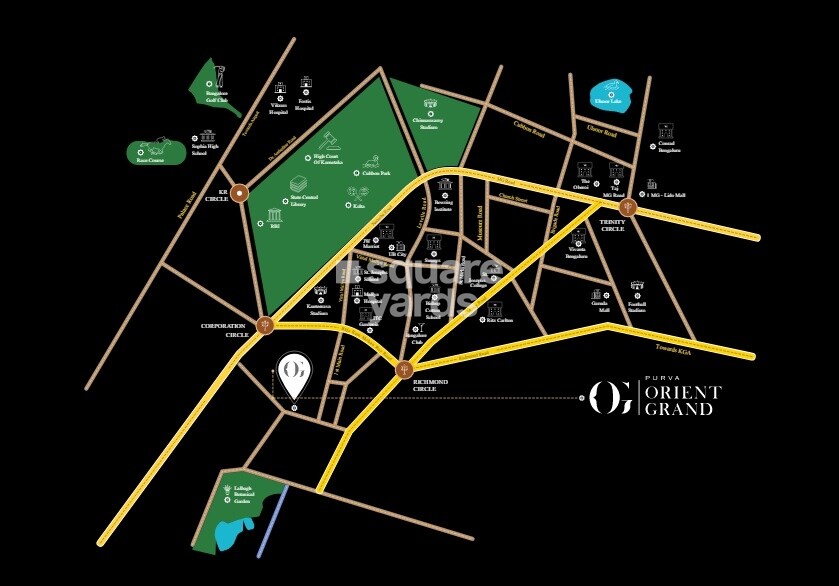 Puravankara Purva Orient Grand Location Image