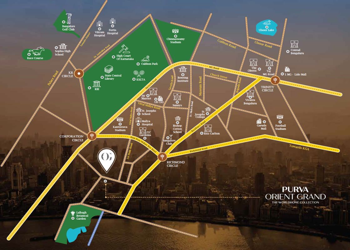 Puravankara Purva Orient Grand Location Image