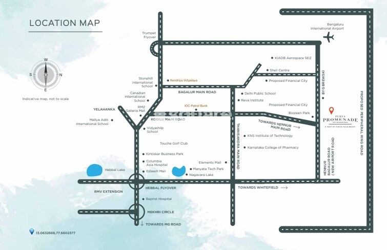 Puravankara Purva Promenade Location Image