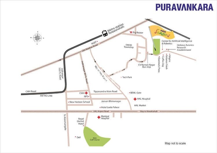 Puravankara Purva Season Location Image