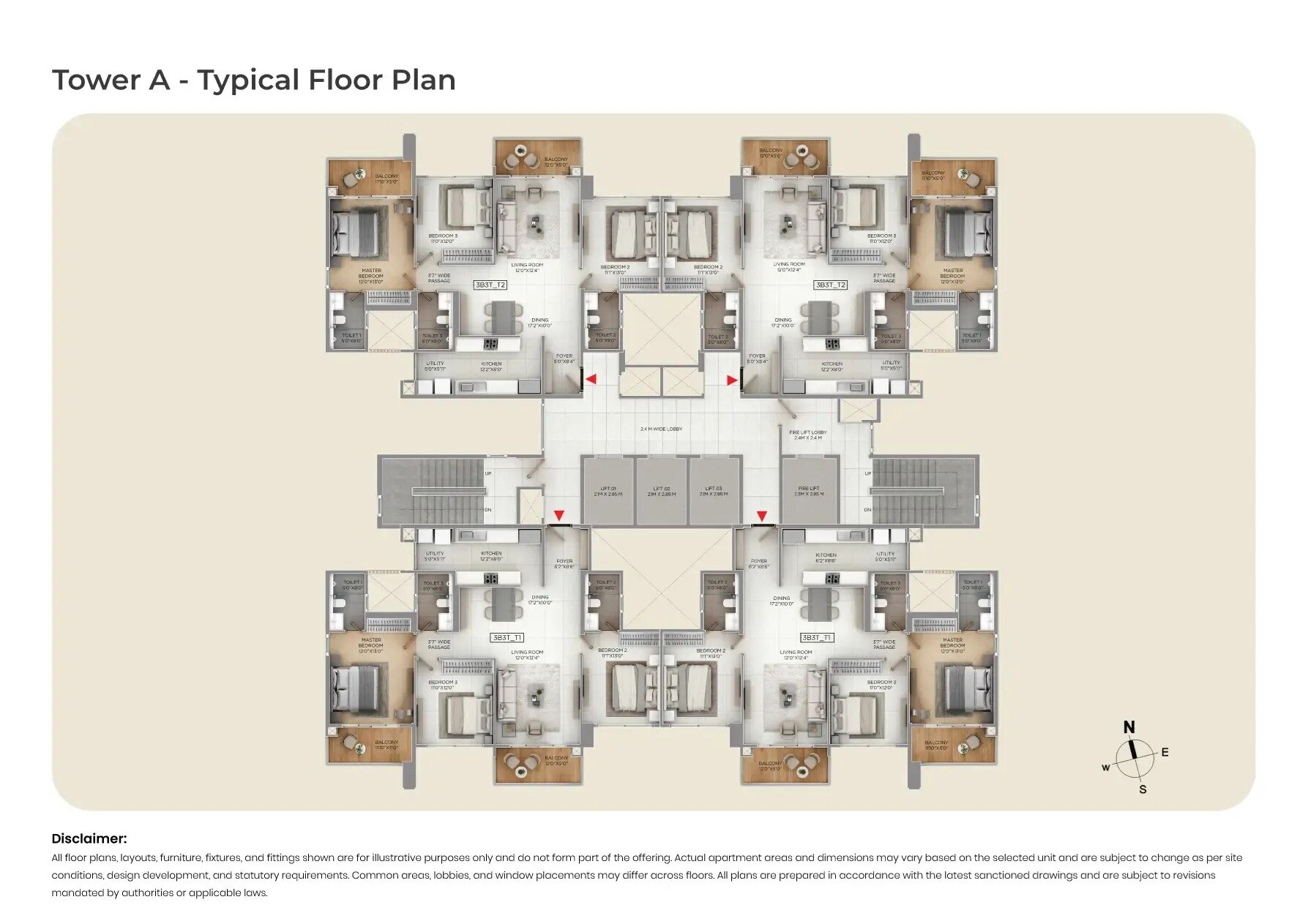 Puravankara Purva Silver Sky Floor Plans 1