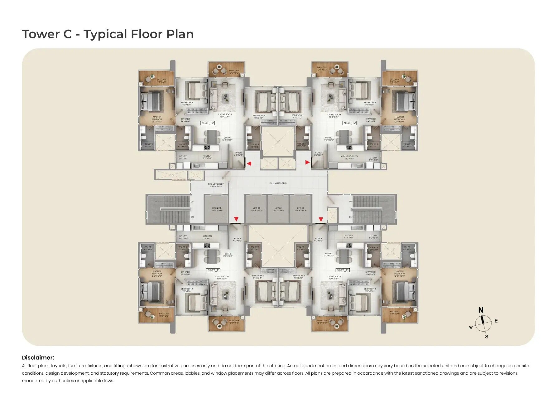 Puravankara Purva Silver Sky Floor Plans 3