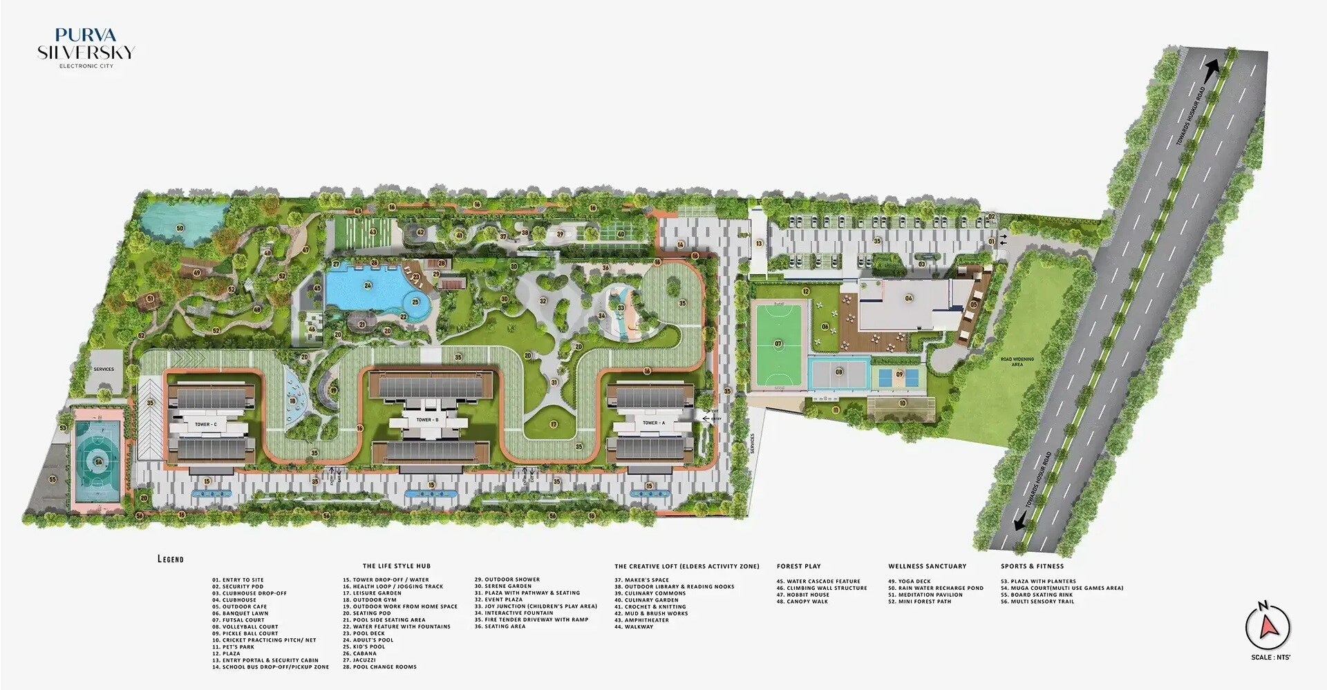 Puravankara Purva Silver Sky Master Plan Image