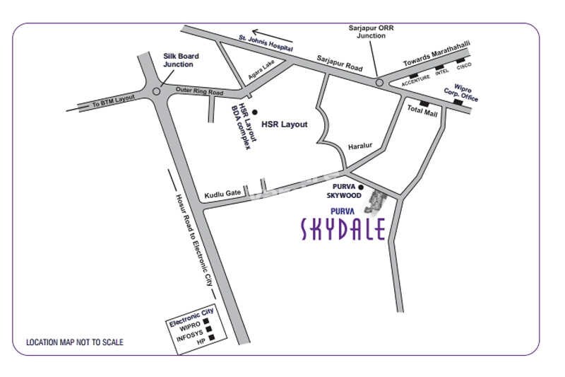 Puravankara Purva Skydale Location Image
