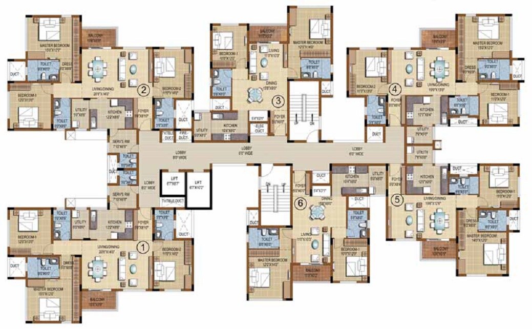 Puravankara Purva Skydale Floor Plans 1