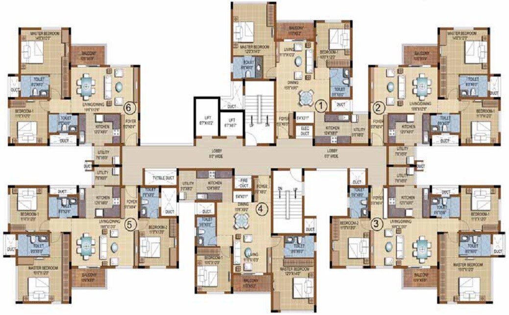 Puravankara Purva Skydale Floor Plans 2