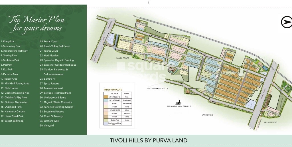 Puravankara Tivoli Hills Phase 2 Master Plan Image