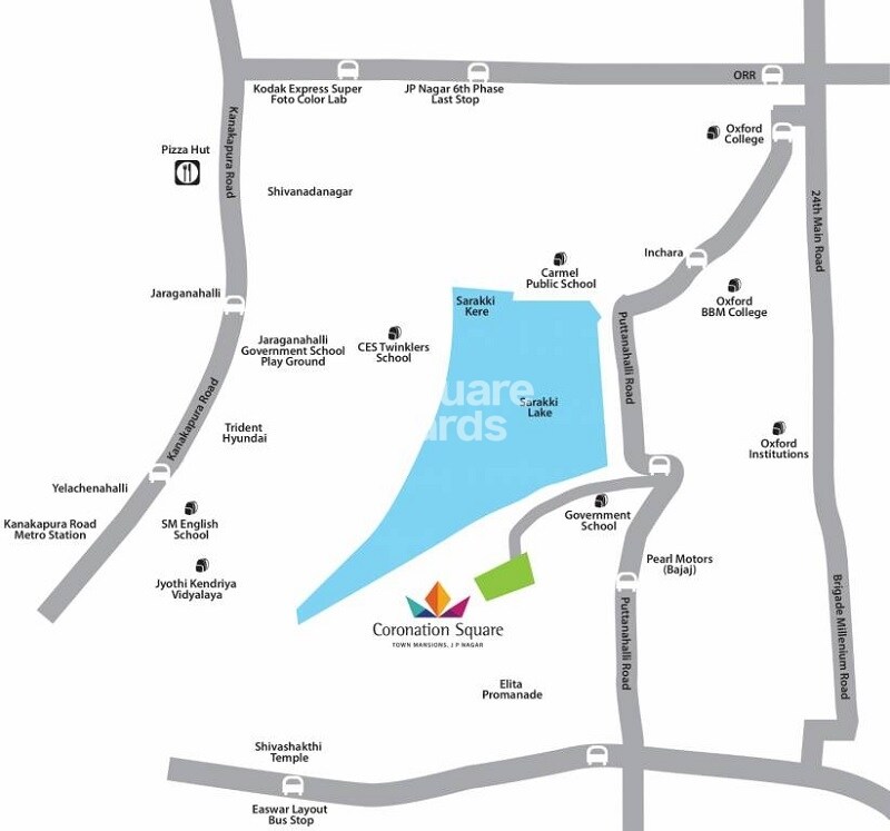 Purva Coronation Square Location Image
