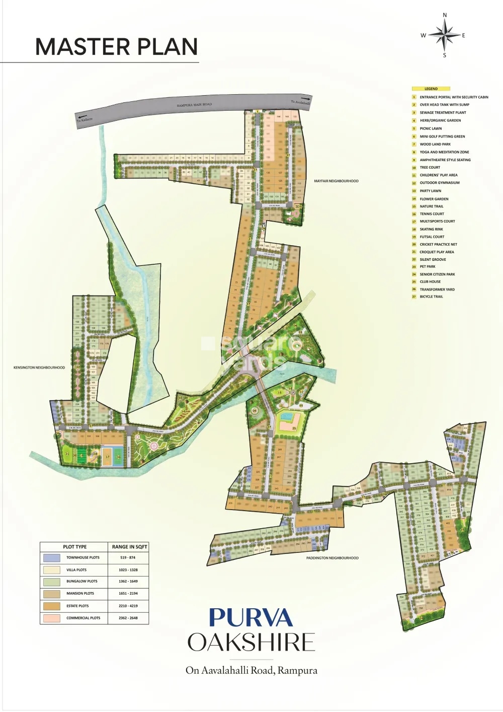 Purva Oakshire Master Plan Image