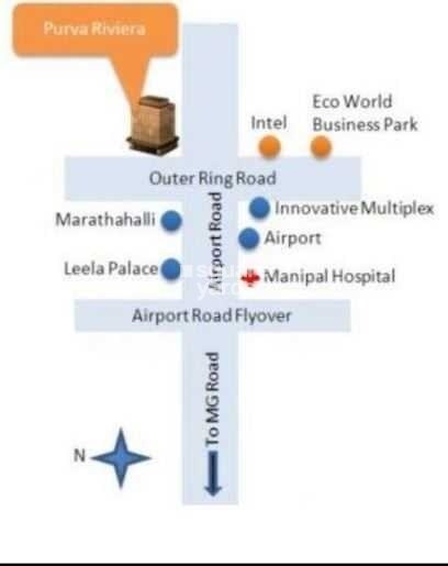 Purva Riviera Location Image