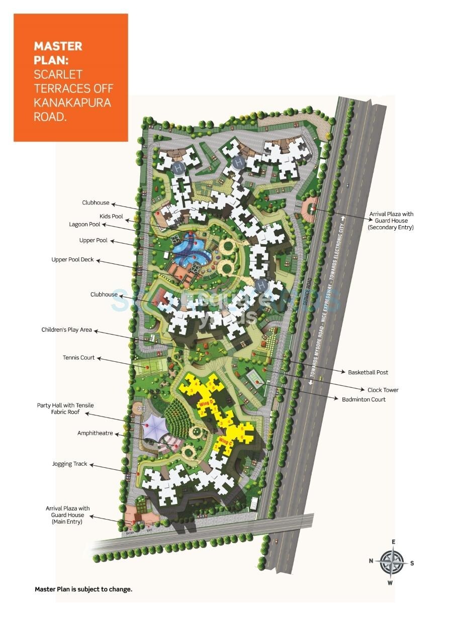 Purva Scarlet Terraces Master Plan 1