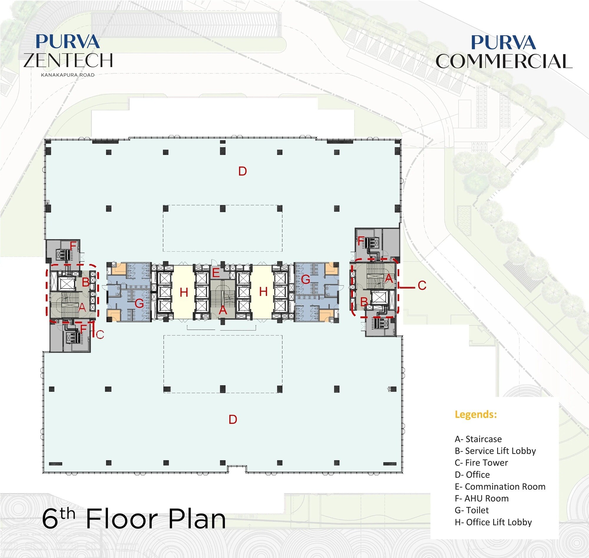 Purva Zentech Business Park Floor Plans