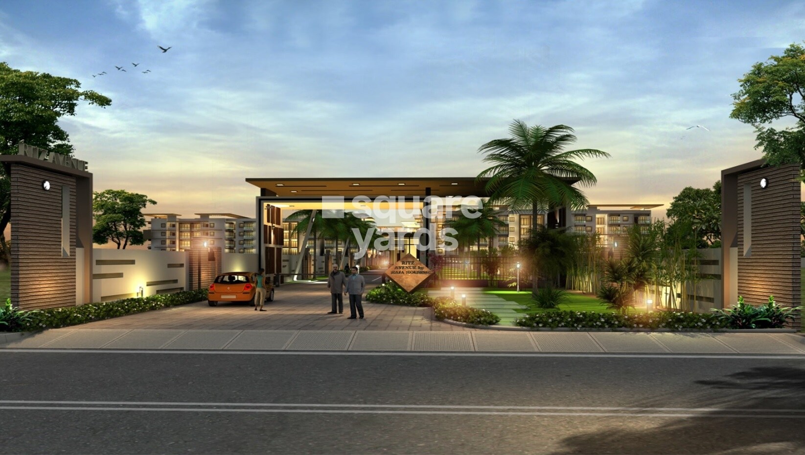 Raja Ritz Avenue Entrance View