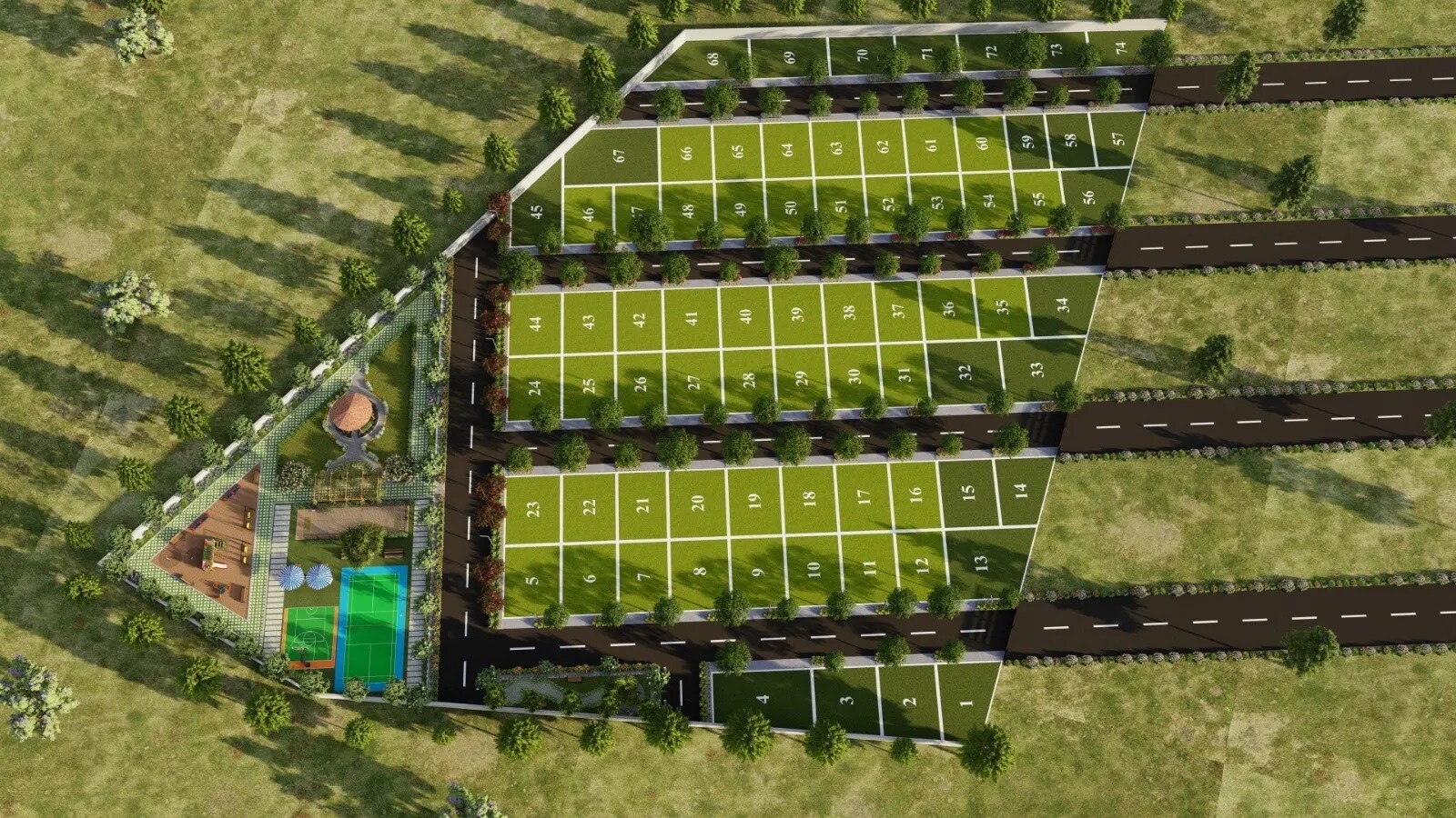 Rajarshi-Green-City_a green field filled with lots of green grass