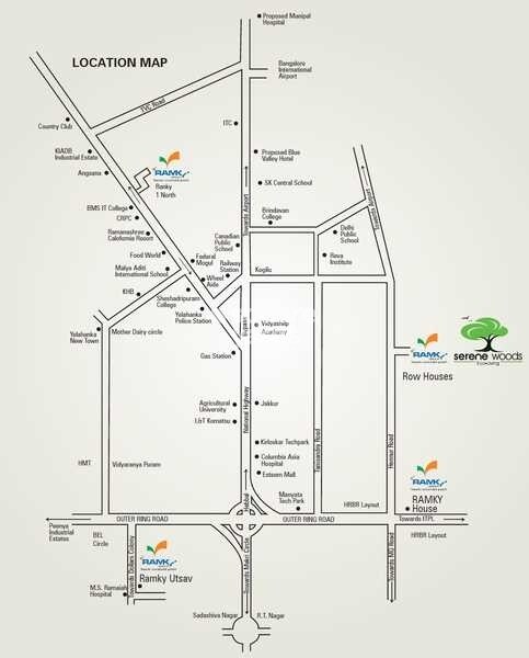 Ramky Serene Woods Location Image