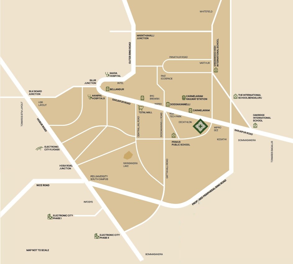 Ramsons Trendsquares East Park Residences Location Image