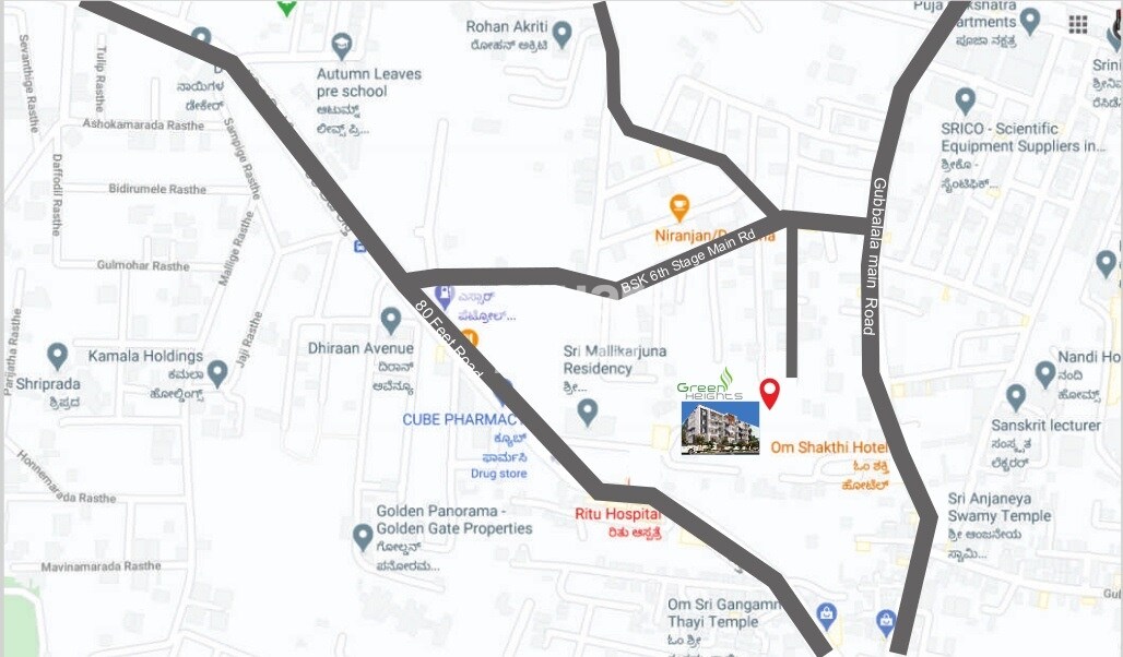 RK Green Heights Location Image