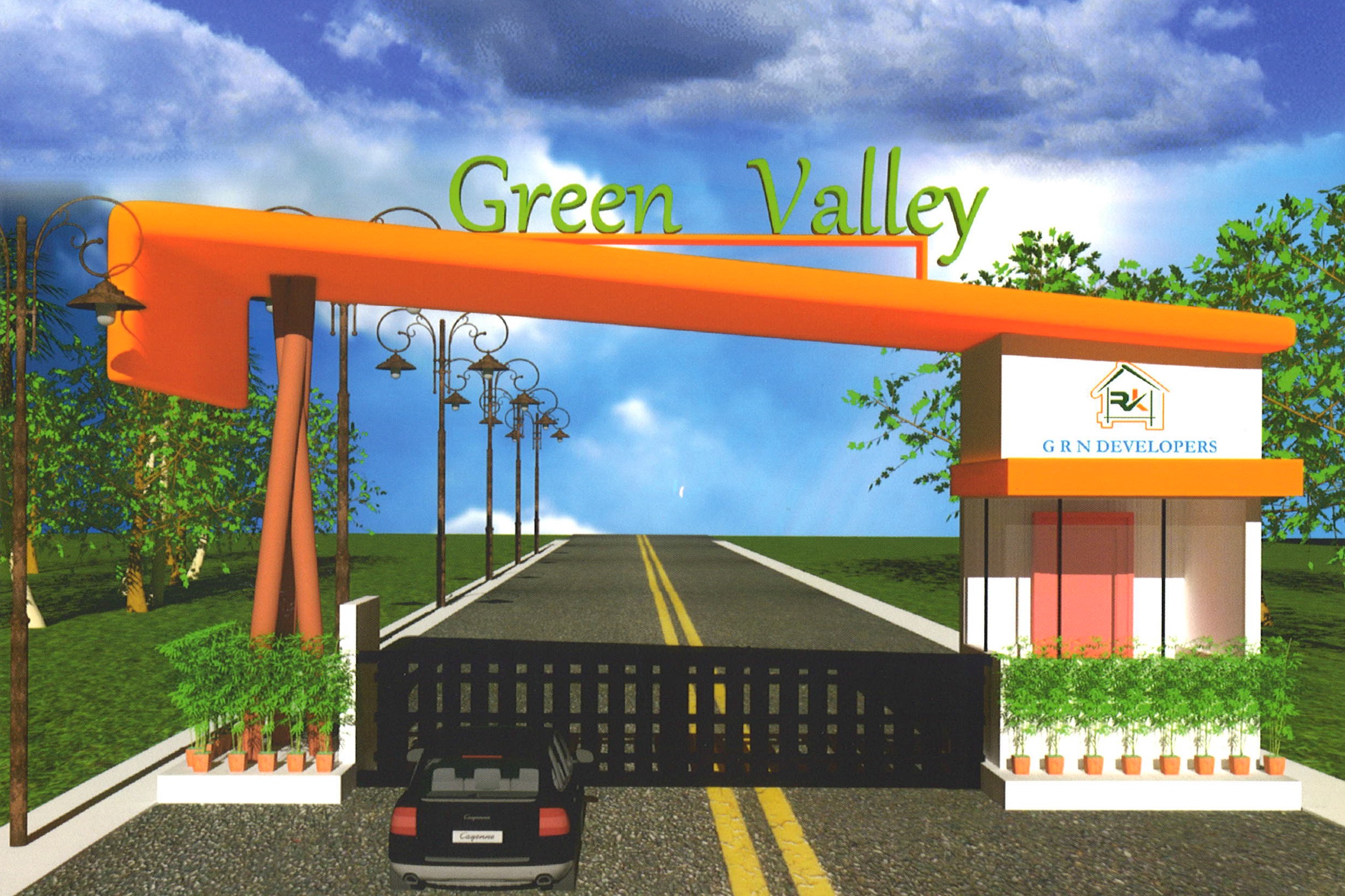 RK Green Valley Entrance View