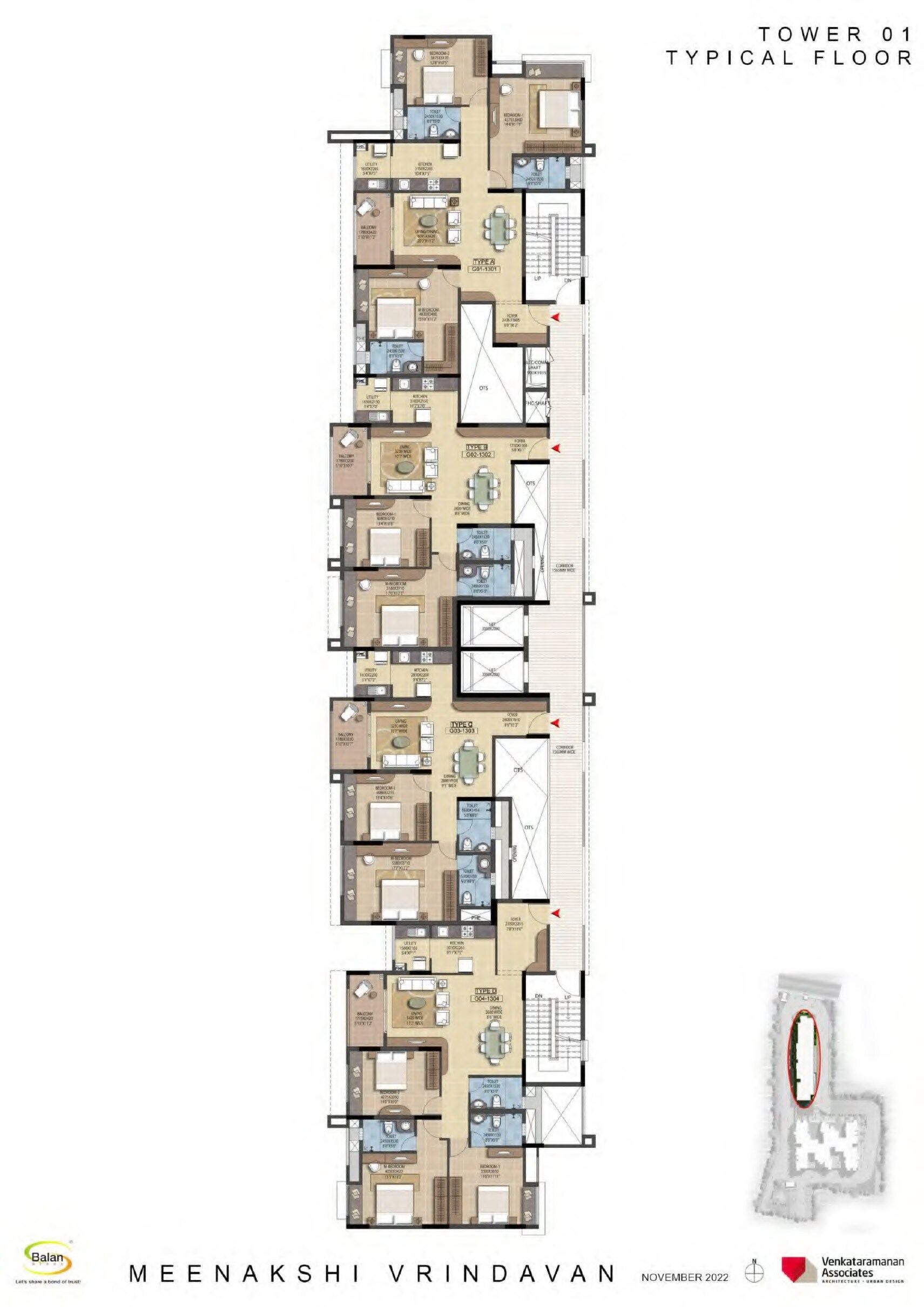 S Balan Meenakshi Vrindavan Floor Plans