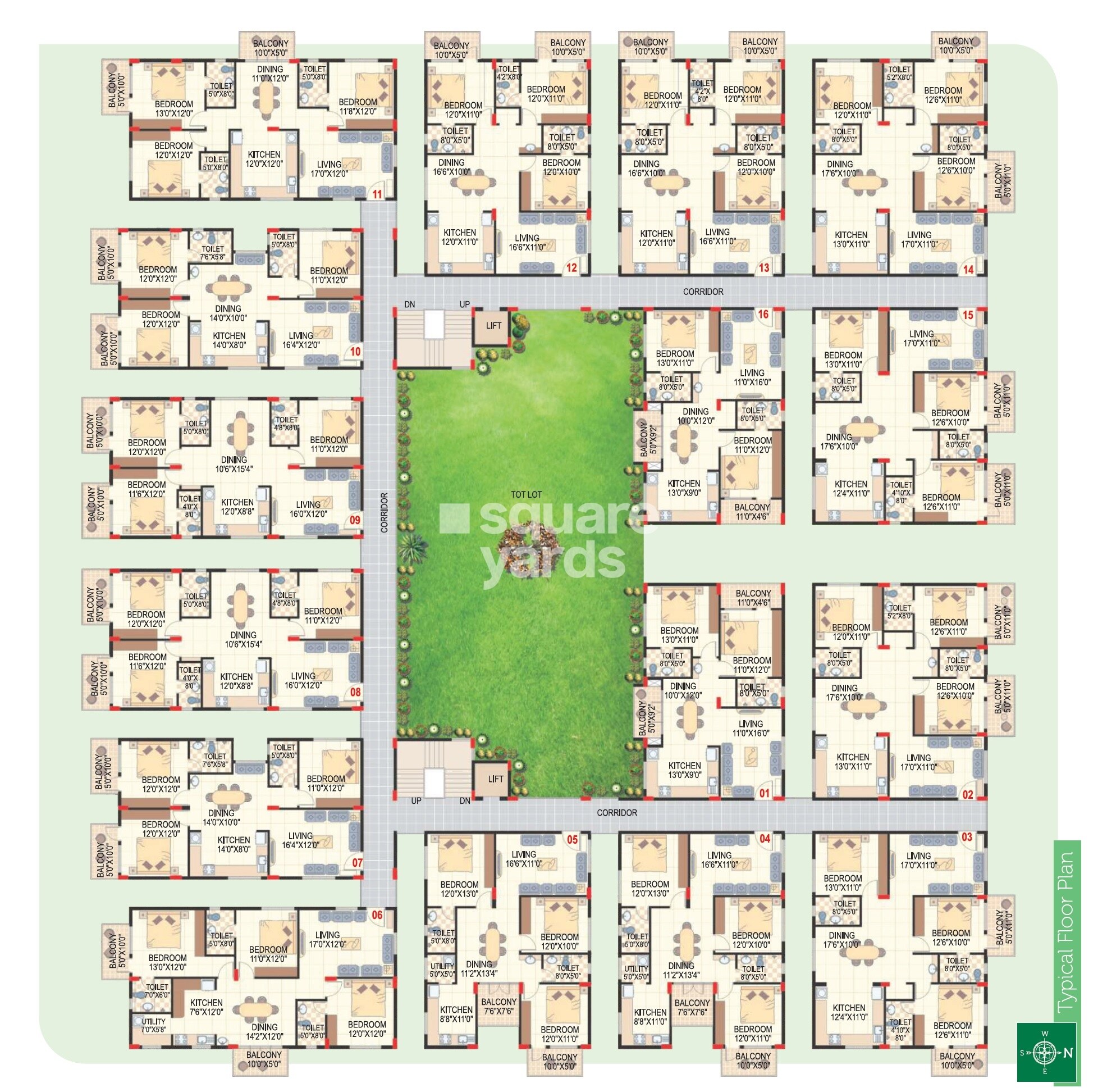 Sai Charita Green Oaks Floor Plans