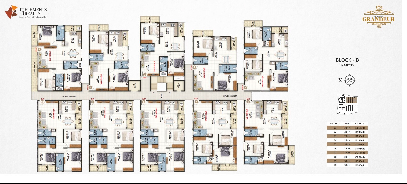 Sai Nandana Grandeur Floor Plans 3