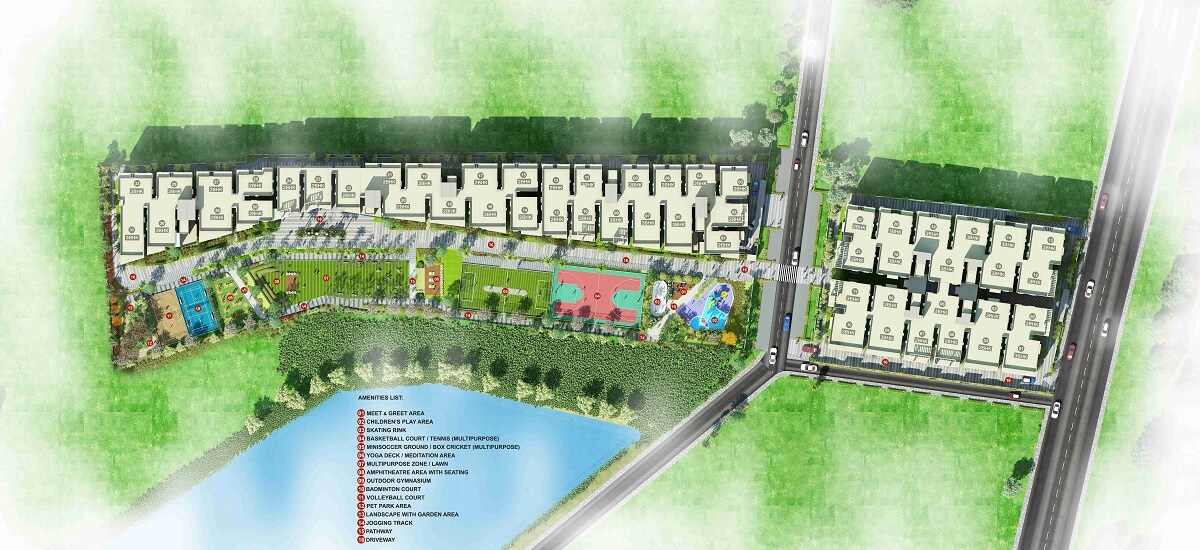 Sai-Raghavendra-Tiara_an aerial view of a park filled with lots of water