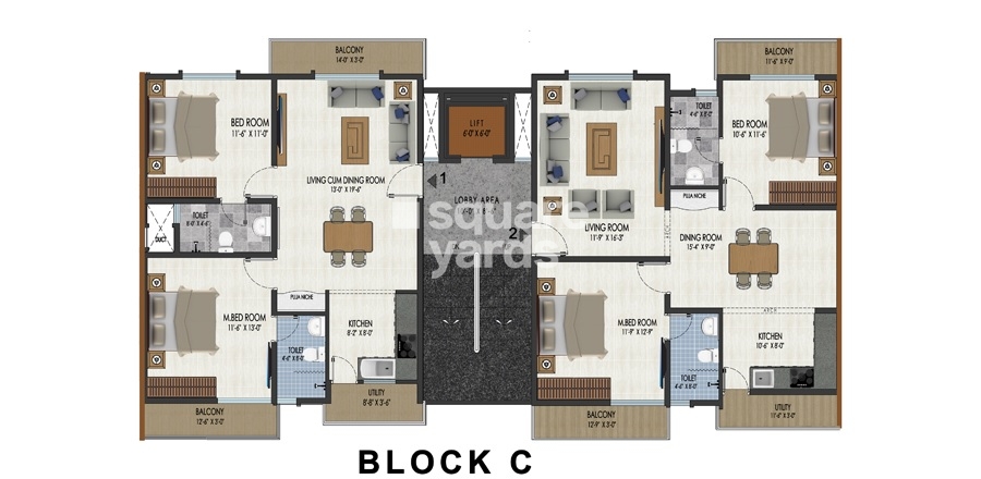 Saiven Silver Oaks Floor Plans