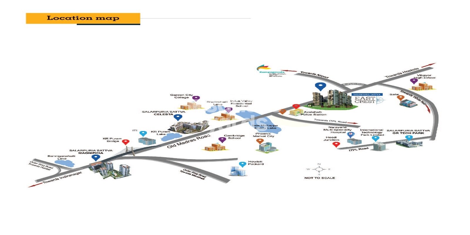 Salarpuria East Crest Location Image