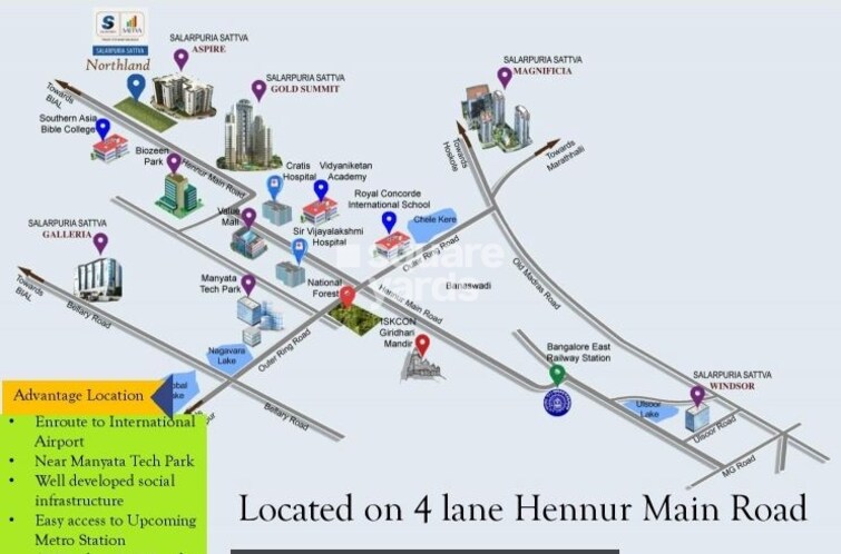 Salarpuria Northland Location Image
